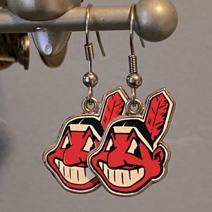 Cleveland baseball Chief Wahoo earrings Indians